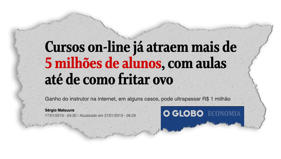 [INSERIR HEADLINE/MANCHETE SOBRE EAD - O GLOBO ECONOMIA]